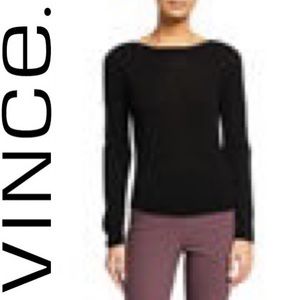 Vince cashmere boat neck top